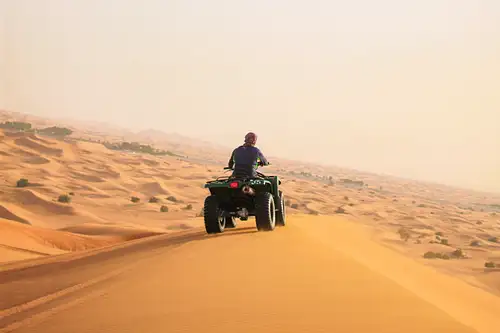 Agafay Desert Quad Bike Adventure from Marrakech with Moroccan Tea Experience